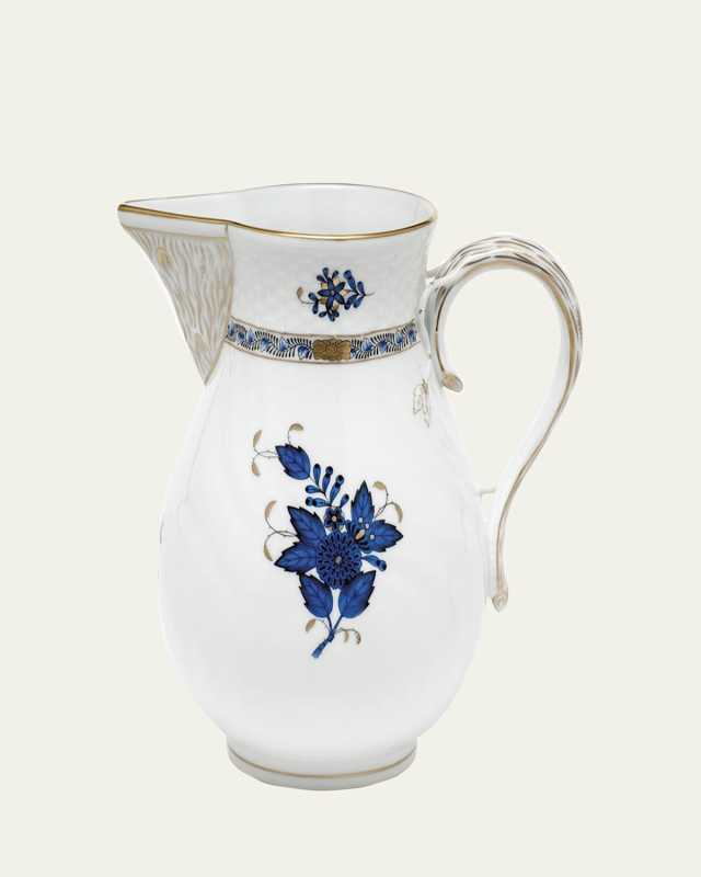 Chinese Bouquet Black Sapphire Pitcher